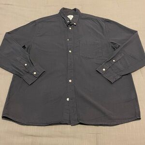 Mens denim button down shirt